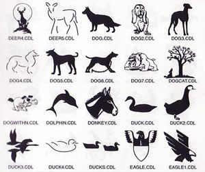 pictures and motifs for slate and stone house signs