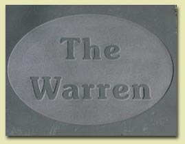 house sign - raised letters