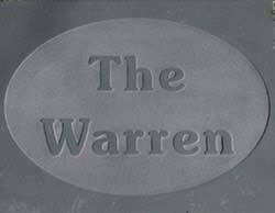 Slate house sign with raised letters